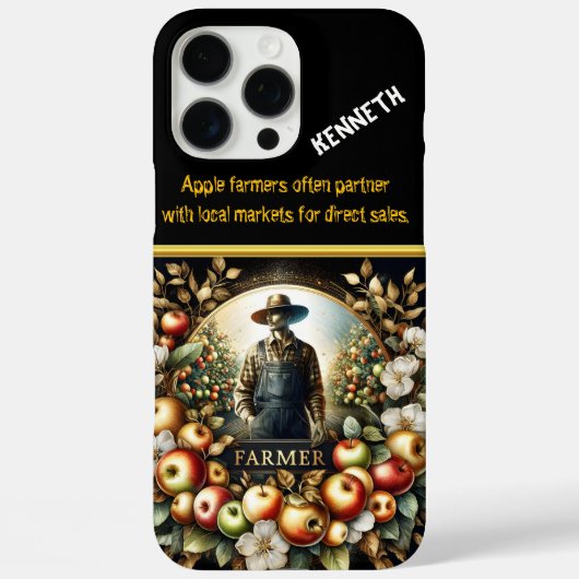 Boer die zorgt voor de herfstappelboomgaarden Case-Mate iPhone case (Achterkant)