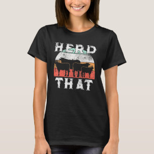 Boer Drijf Die Koeienliefhebber Grappige Boer T-sh T-shirt
