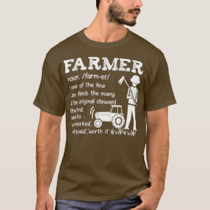 Boer een van de weinigen die de vele boerenboerder t-shirt