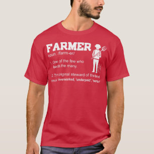 Boer een van de weinigen die de vele boerenboerder t-shirt