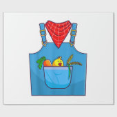 Boer Eenvoudig Schattige Boerderij Cadeaupapier (Vlak)