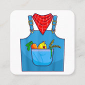 Boer Eenvoudig Schattige Boerderij Vierkante Visitekaartje (Voorkant)