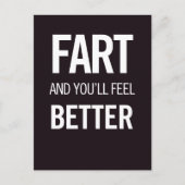 Boer en je voelt je beter, gewoon voor de lol briefkaart (Voorkant)