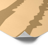 Boer en Paard die Akker Ploegen Retro Zonsopgang Poster (Hoek)