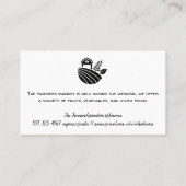 Boer en tractor op het land visitekaartje (Achterkant)