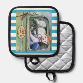 Boer Ferret Oven Mitts & Pot Houders (Voorkant / Achterkant)