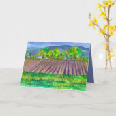 Boer Fields Boerderij Happy Birthday Kaart (Gele Bloem)