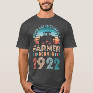 Boer, geboren in 1922 Farming Gift 100th Birthday T-shirt