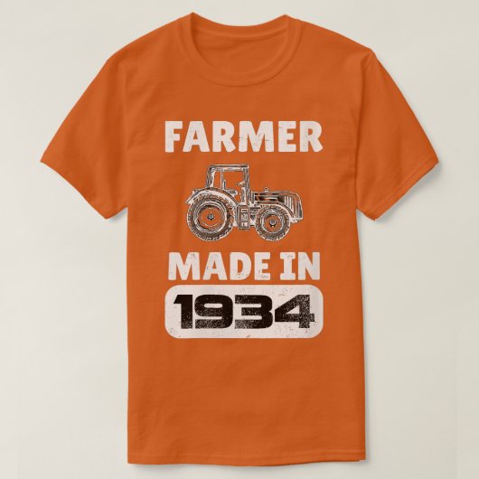  boer geboren in 1934 89 jaar oud Fa T-shirt (Design voorkant)