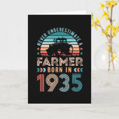 Boer geboren in 1936 90e verjaardag van de boer va kaart (Gele Bloem)