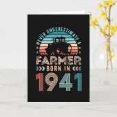 Boer geboren in 1941 80e verjaardag van de boer va kaart (Gele Bloem)