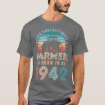Boer, geboren in 1942 Farming Gift 80th Birthday T-shirt<br><div class="desc">Boer,  geboren in 1942 Kweekdier 80e verjaardag .</div>