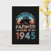 Boer geboren in 1945 80e verjaardag van de boer va kaart (Gele Bloem)