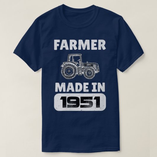  boer geboren in 1951 72 jaar oud Fa T-shirt (Design voorkant)
