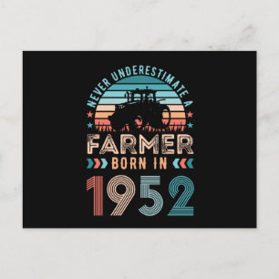 Boer geboren in 1952 70e verjaardag van de boer va briefkaart