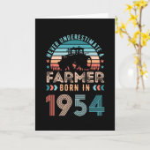 Boer geboren in 1954 70e verjaardag van de boer va kaart (Gele Bloem)