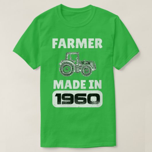 boer geboren in 1960 63 jaar oud Fa T-shirt (Design voorkant)