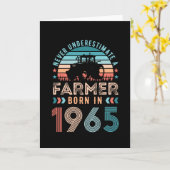 Boer geboren in 1965 60e verjaardag van de boer va kaart (Gele Bloem)