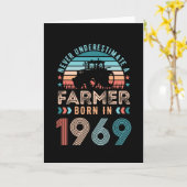 Boer geboren in 1969 60e verjaardag van de boer va kaart (Gele Bloem)