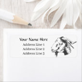 Boer geit retour adres label (Insitu)