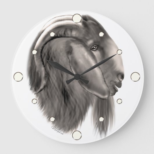 Boer Geit Wandklok (Voorkant)