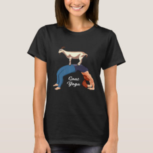 Boer Geit Yoga Houding Vrouw Buigend Yogi Brug Als T-shirt