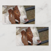 Boer Goat Billy tikt zijn tong uit Visitekaartje (Voorkant / Achterkant)