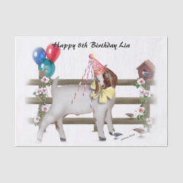 Boer Goat Birthday Party Tissue Paper Tissuepapier