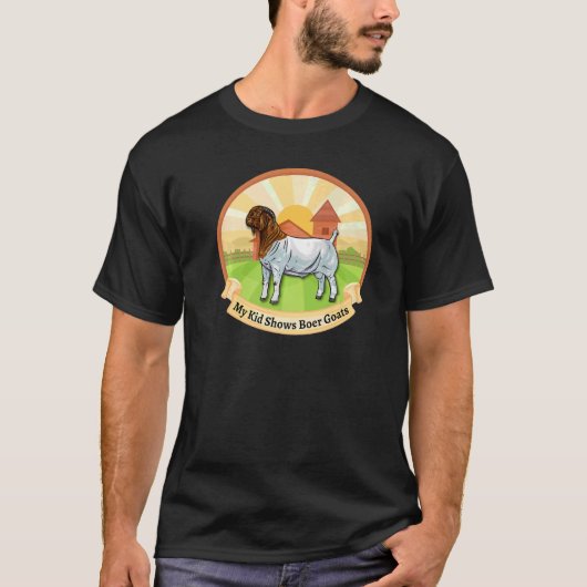 Boer Goat Boerderij Mijn Kind Shows Boer Goats T-shirt (Voorkant)