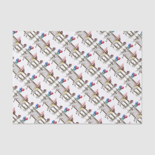 Boer Goat Patterned Birthday Party Tissue Paper Tissuepapier (Voorkant)