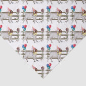 Boer Goat Patterned Birthday Party Tissue Paper Tissuepapier (Detail)