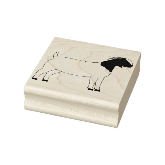 Boer Goat Rubberstempel (Stempel)