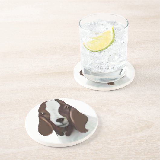 Boer Goat Sandstone Onderzetter (Zijkant)