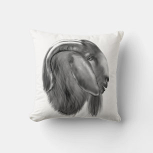 Boer Goat Sketch Herd Name Goat Pillow Kussen
