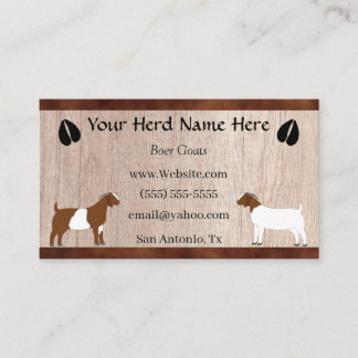 Boer Goat Visitekaartje