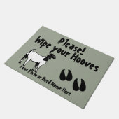 Boer Goat Wipe your Hooves CHOOSE COLOR Deurmat (Schuin)