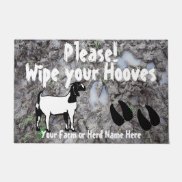 Boer Goat Wipe your Hooves Muddy Deurmat