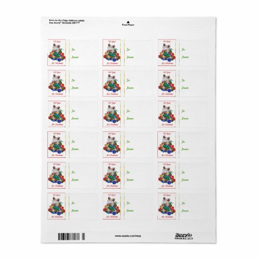 Boer Goats Goat kerstcadeau Label Sticker (Full Sheet)