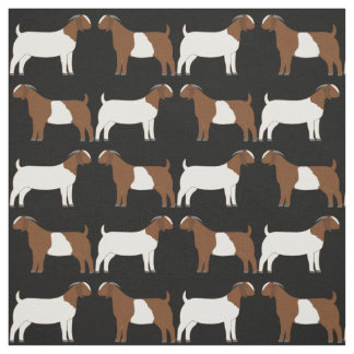 Boer Goats on Black Stof