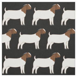 Boer Goats on Black Stof