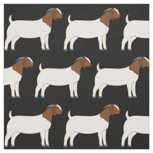 Boer Goats on Black Stof