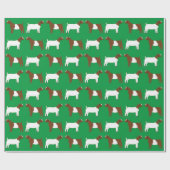 Boer Goats on Green Cadeaupapier (Vlak)