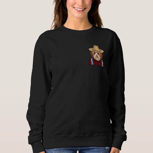 Boer Havanese Boerderij Hond Pocket Trui (Voorkant)