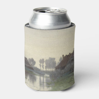 Boer Huizen op het water in de ochtendmist Blikjeskoeler