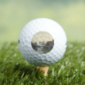 Boer Huizen op het water in de ochtendmist Golfballen (Insitu Shirt)