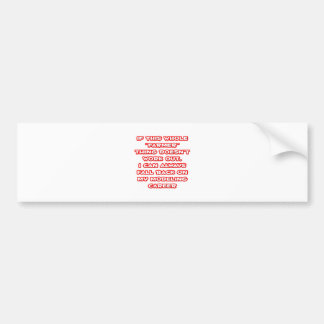 Boer Humor ... Modelleercarrière Bumpersticker