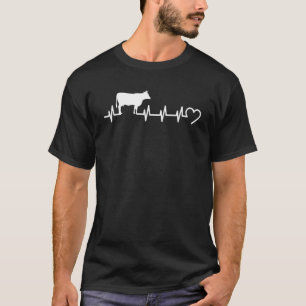 Boer ik hou van mijn Koe Comical Rancher Pride Hea T-shirt