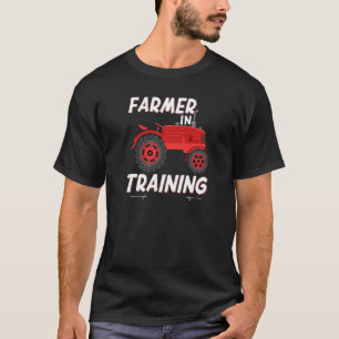 Boer in opleiding boerenerf oogst boerderij vee t-shirt
