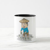 Boer in rijstveld Mok (Midden)