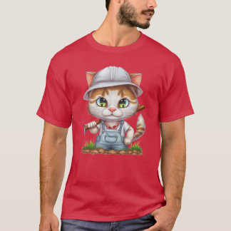 Boer Kat Schattig Dierenliefhebber grappig T-shirt